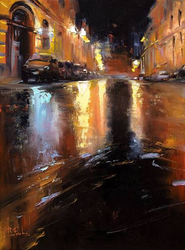 Original Impressionism Cities Paintings by Bozhena Fuchs