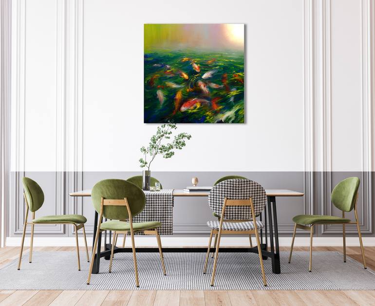 Original Impressionism Animal Painting by Bozhena Fuchs