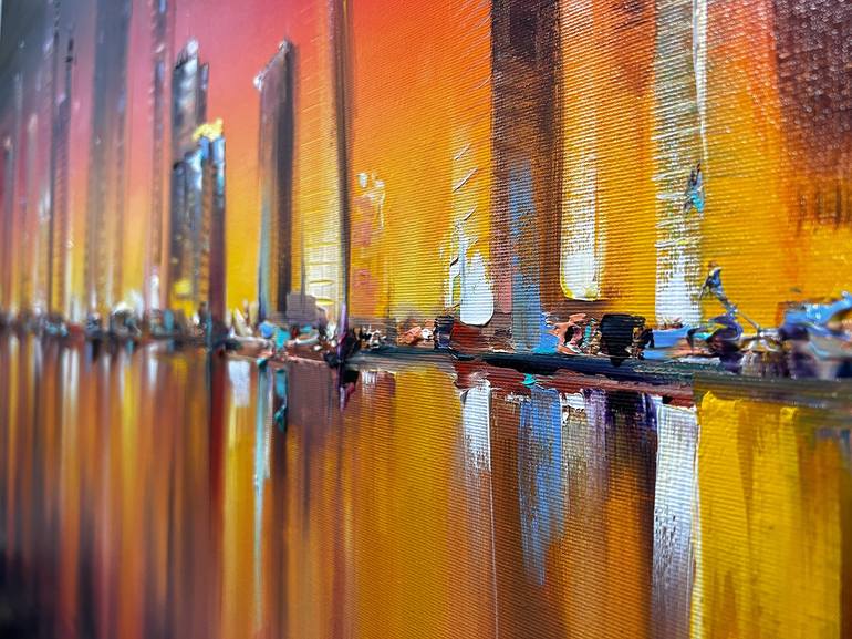 Original Impressionism Cities Painting by Bozhena Fuchs