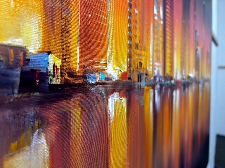 Original Impressionism Cities Painting by Bozhena Fuchs