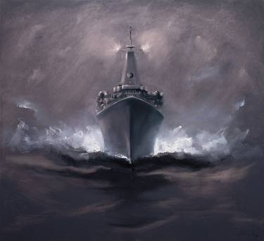 Original Ship Paintings by Bozhena Fuchs