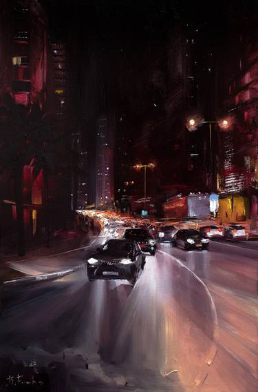 Original Cities Paintings by Bozhena Fuchs