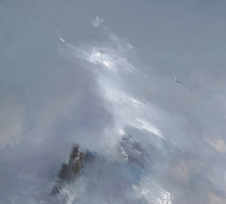 Original Abstract Seascape Painting by Bozhena Fuchs