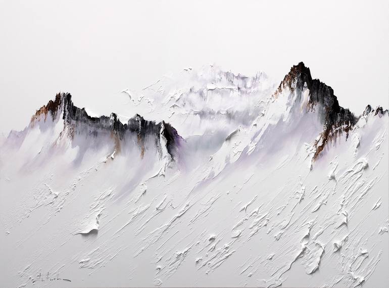 Original Abstract Landscape Paintings by Bozhena Fuchs