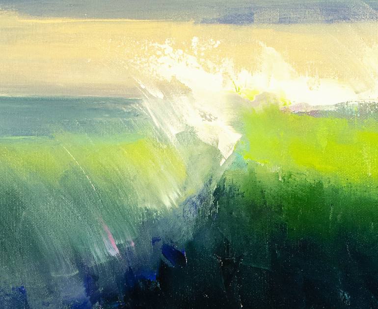 Original Fine Art Seascape Painting by Bozhena Fuchs