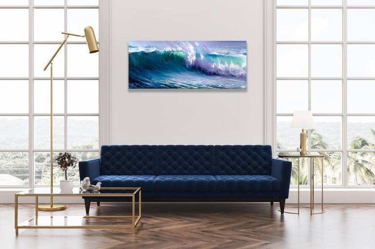 Original Fine Art Seascape Painting by Bozhena Fuchs