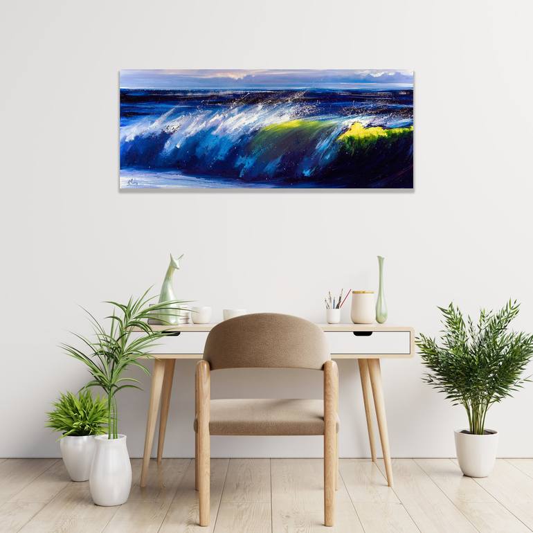 Original Impressionism Seascape Painting by Bozhena Fuchs