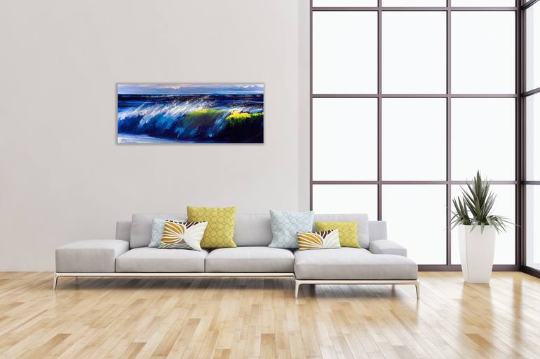 Original Impressionism Seascape Painting by Bozhena Fuchs