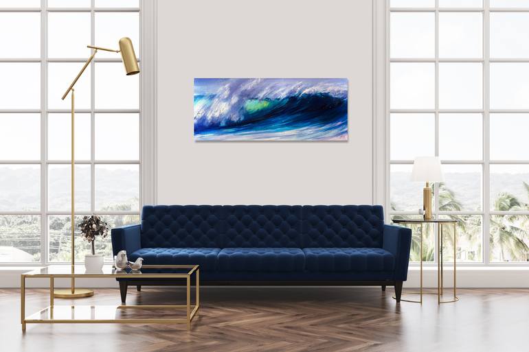 Original Impressionism Beach Painting by Bozhena Fuchs