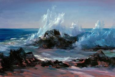 Original Expressionism Seascape Paintings by Bozhena Fuchs