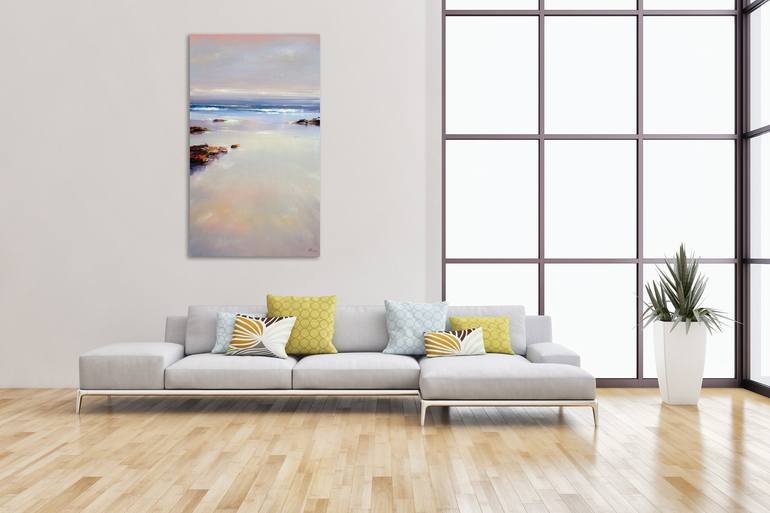 Original Fine Art Beach Painting by Bozhena Fuchs