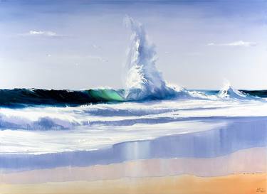 Original Expressionism Beach Paintings by Bozhena Fuchs