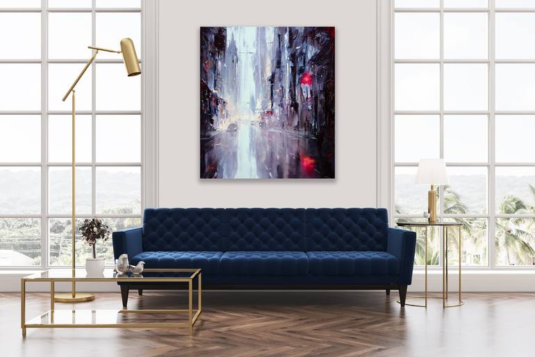 Original Fine Art Cities Painting by Bozhena Fuchs