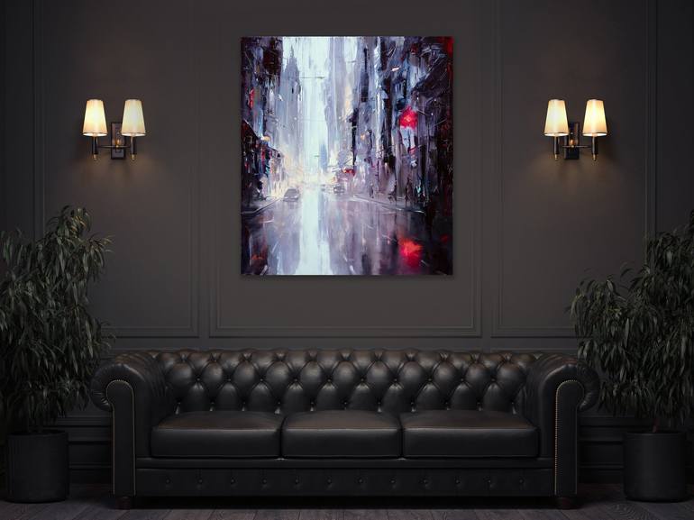 Original Fine Art Cities Painting by Bozhena Fuchs