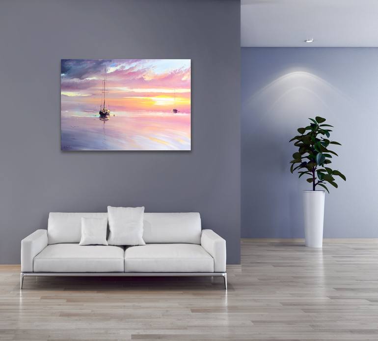 Original Realism Seascape Painting by Bozhena Fuchs