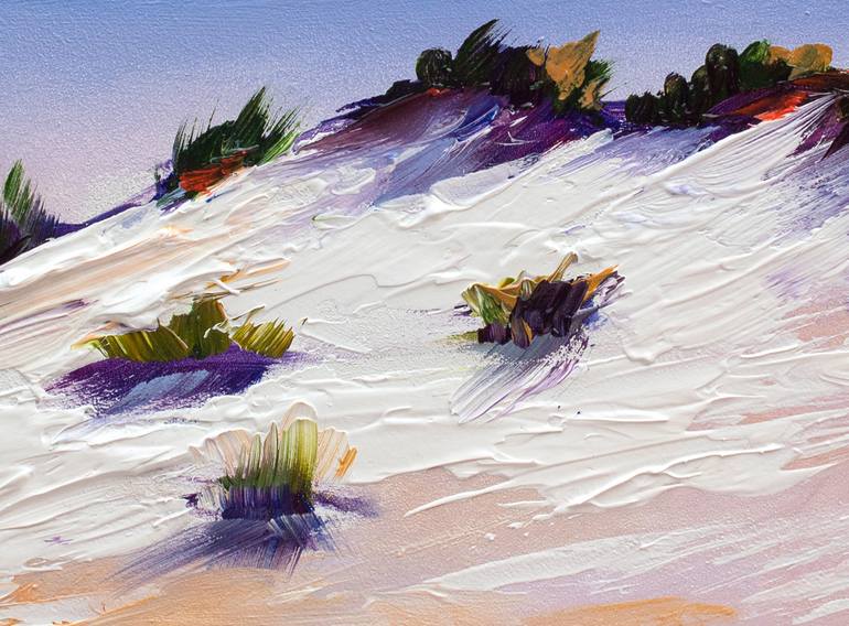 Original Impressionism Beach Painting by Bozhena Fuchs