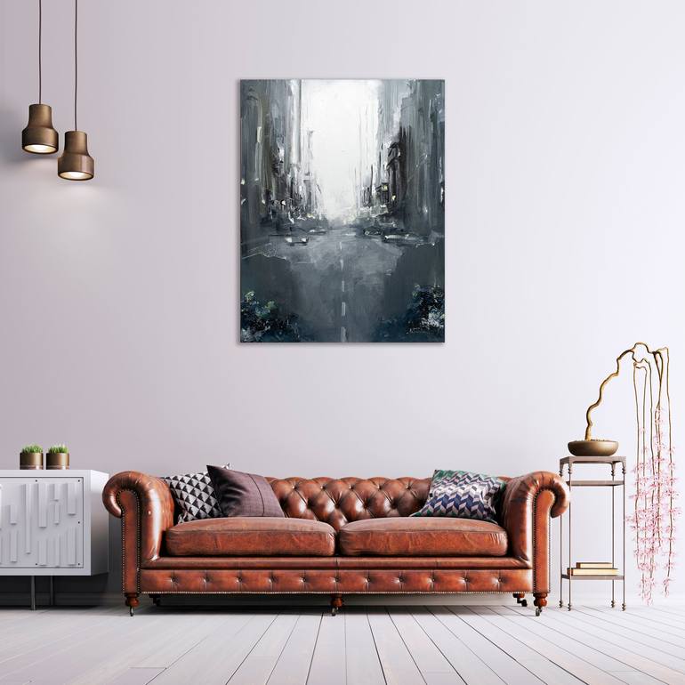 Original Cities Painting by Bozhena Fuchs