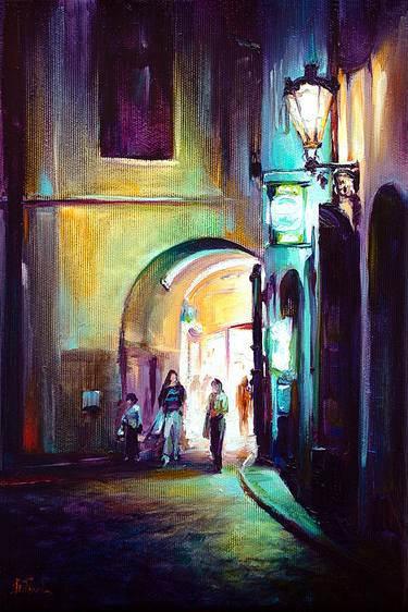 Original Fine Art Cities Paintings by Bozhena Fuchs