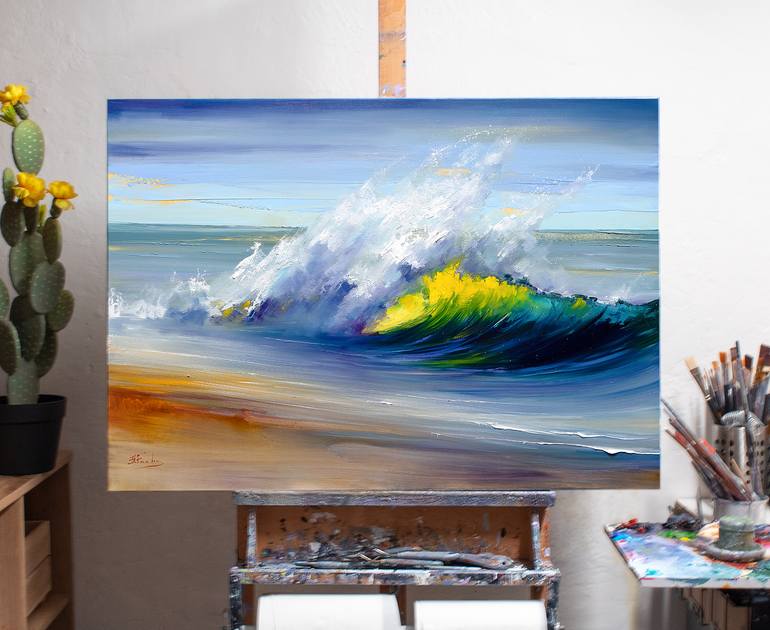 Original Other Beach Painting by Bozhena Fuchs