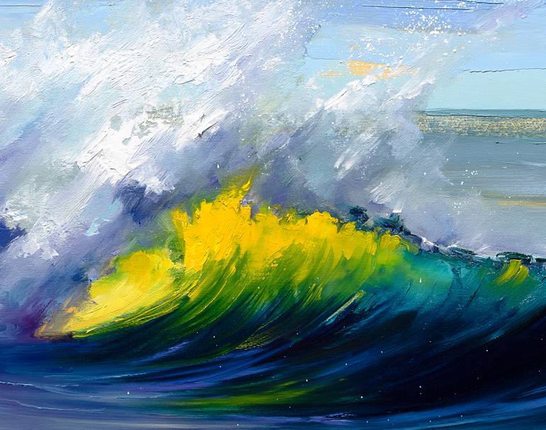 Original Other Beach Painting by Bozhena Fuchs