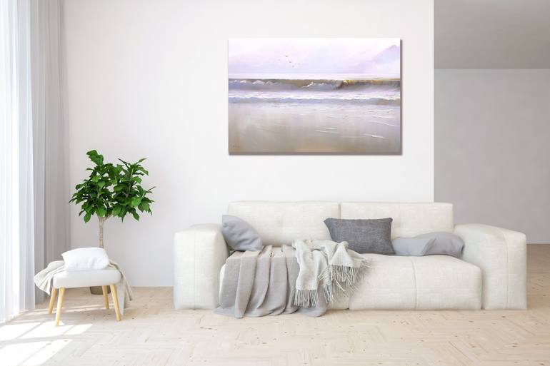 Original Fine Art Seascape Painting by Bozhena Fuchs