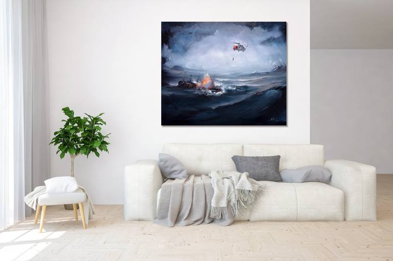 Original Impressionism Seascape Painting by Bozhena Fuchs