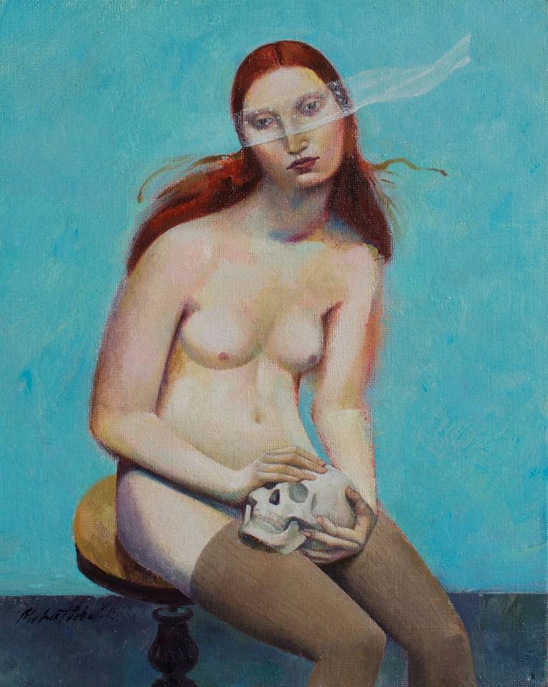 Original Figurative Women Painting by Aleksandr Mihaltchuk