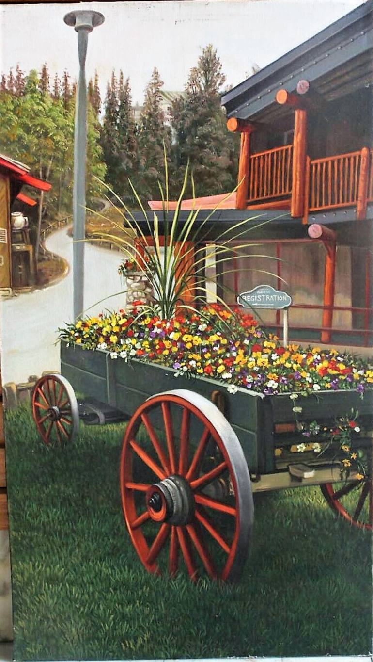 Original Photorealism Landscape Painting by Sigo Aarts