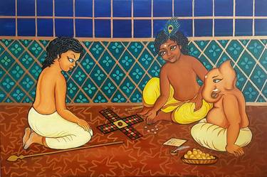 Print of Religious Paintings by Anitha Praveen