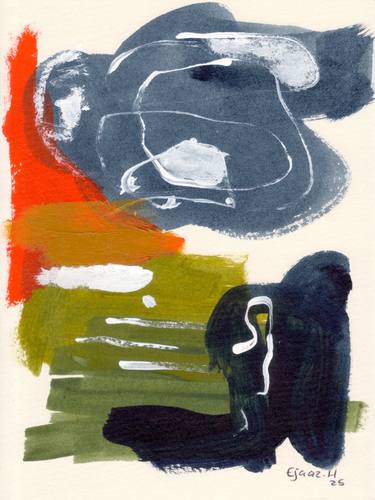 Original Abstract Expressionism Abstract Mixed Media by Ejaaz Haniff