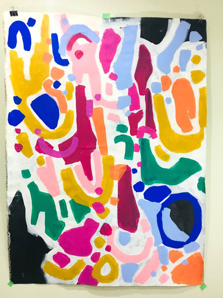 Original Abstract Expressionism Abstract Painting by Ejaaz Haniff