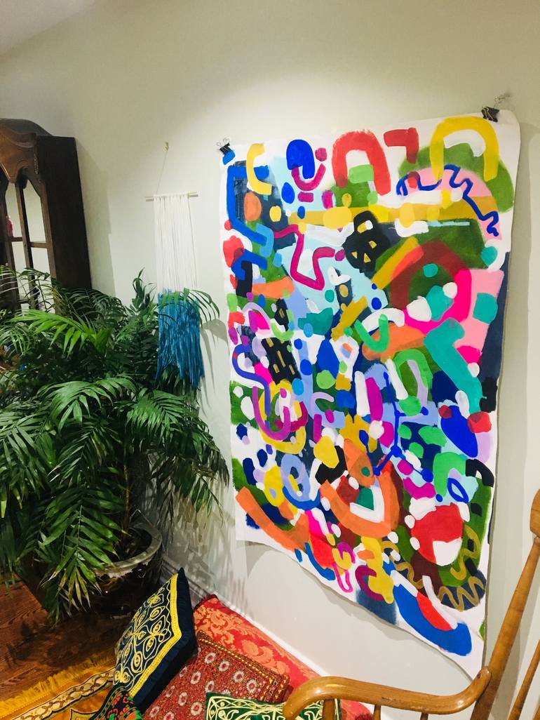 Original Abstract Painting by Ejaaz Haniff