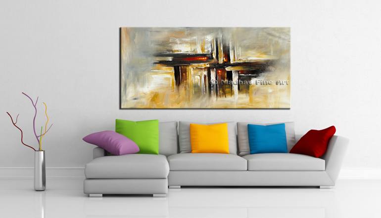 Original Art Deco Abstract Painting by Madhav Fine Art