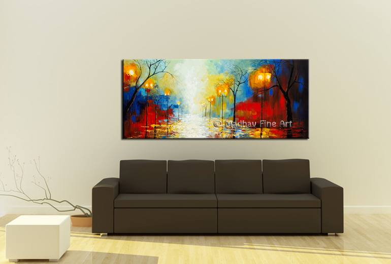 Original Art Deco Abstract Painting by Madhav Fine Art