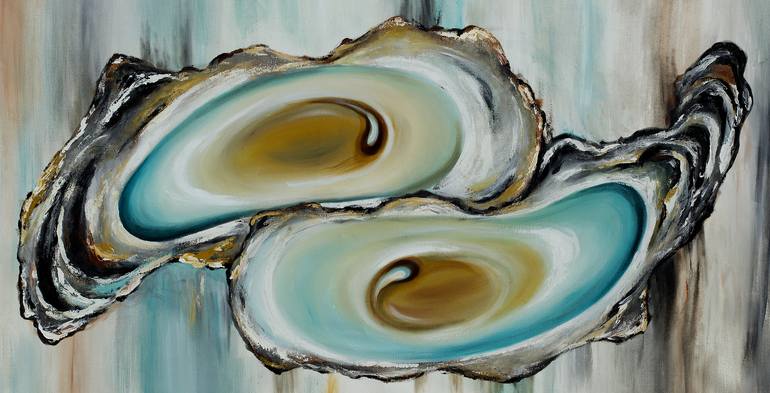 abstract oyster painting