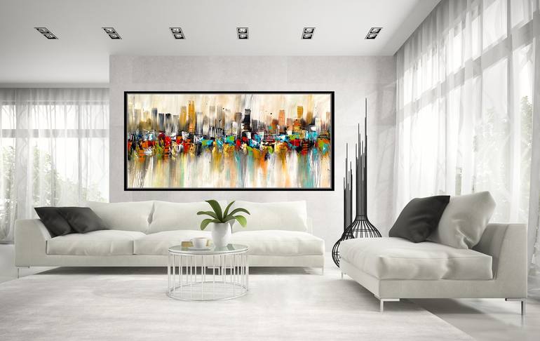 Original Fine Art Abstract Painting by Madhav Fine Art