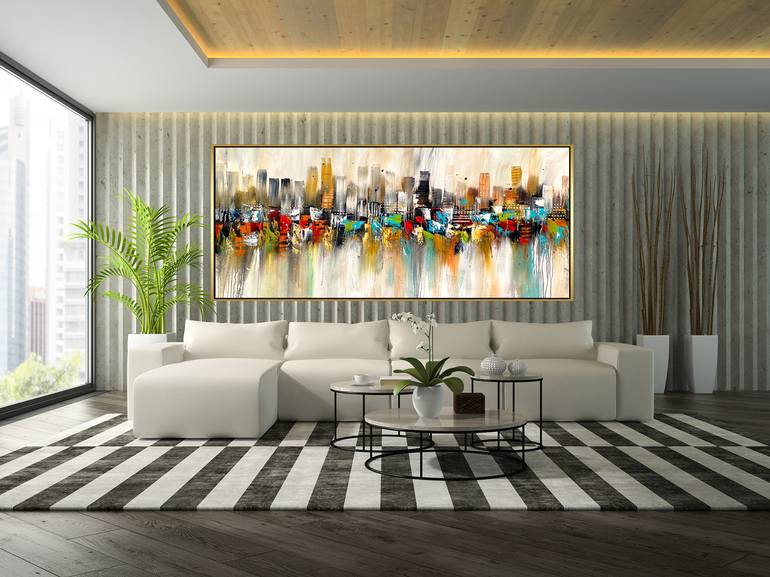 Original Fine Art Abstract Painting by Madhav Fine Art