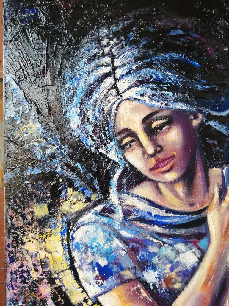 Original Expressionism Family Painting by Olena Brzhosniovska