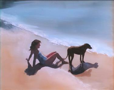Original Beach Painting by Maxwell Wiesen
