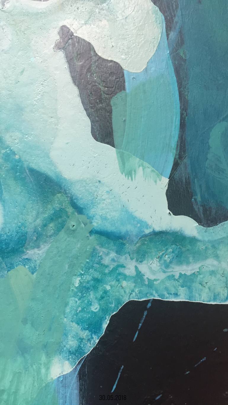 Original Abstract Expressionism Abstract Painting by Karin Koch