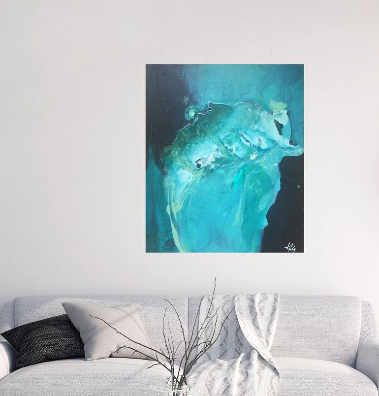 Original Abstract Expressionism Abstract Painting by Karin Koch