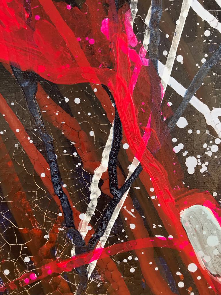 Original Abstract Nude Painting by Monika Ewa Hoffmann