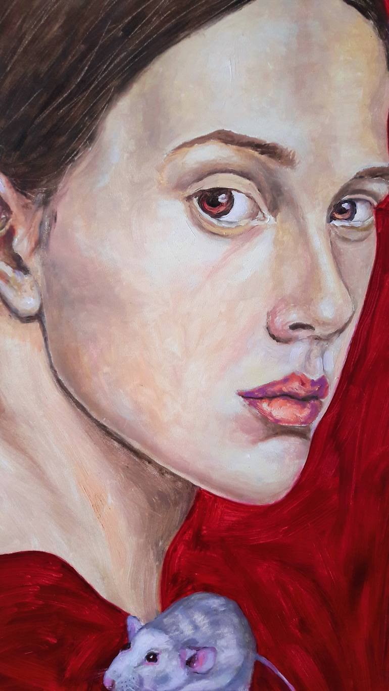 Original Figurative Portrait Painting by Agnieszka Koncka