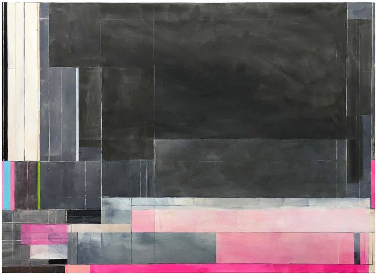Original Abstract Expressionism Abstract Painting by Richard Rosa