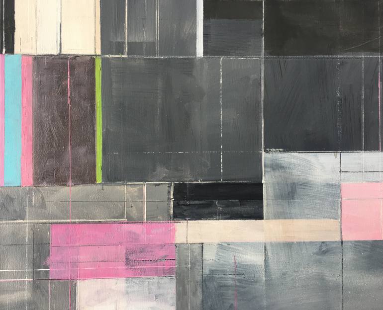 Original Abstract Expressionism Abstract Painting by Richard Rosa