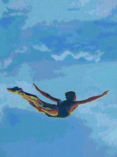 Original Figurative Sports Paintings by Karen Landrigan