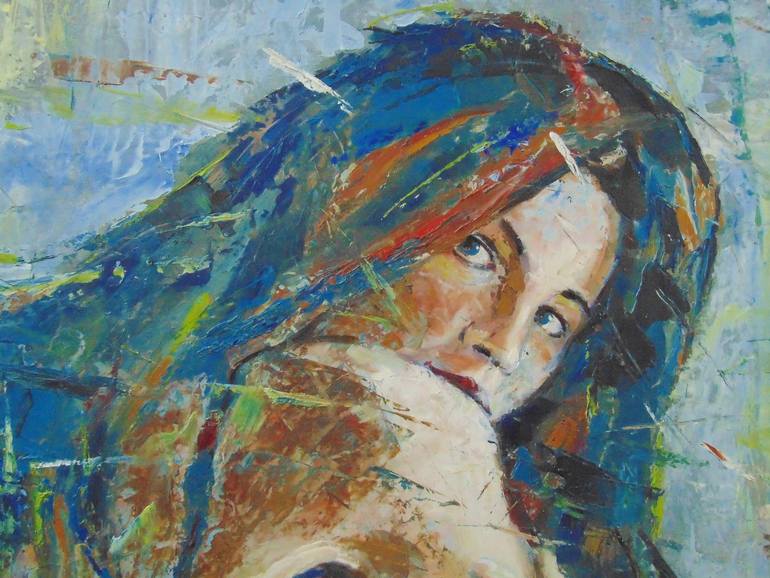 Original Expressionism Erotic Painting by Jordancho Davidovski