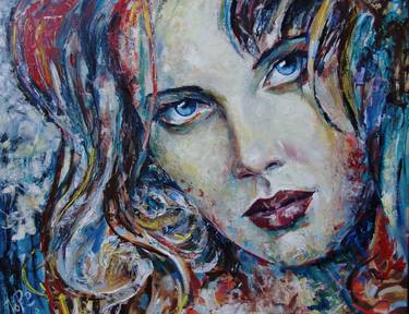 Print of Abstract Expressionism Portrait Paintings by Jordancho Davidovski