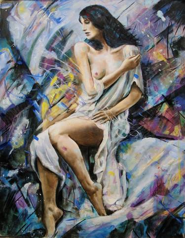 Print of Conceptual Nude Paintings by Jordancho Davidovski