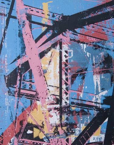 Original Abstract Architecture Printmaking by Shay Culligan
